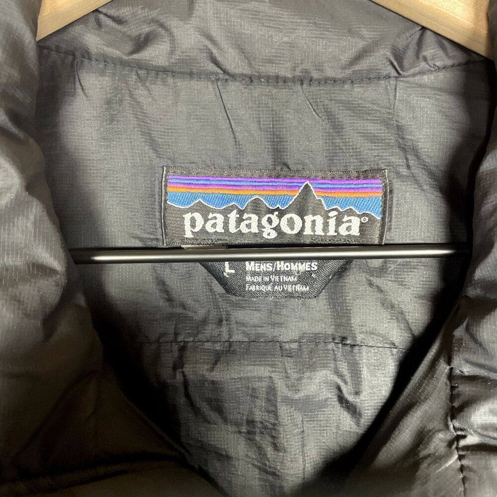 Patagonia Jacket Mens Large L Black Nano Puff Primaloft Lightweight *FLAWS - Picture 2 of 13